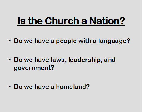 Is the Church a Nation?
