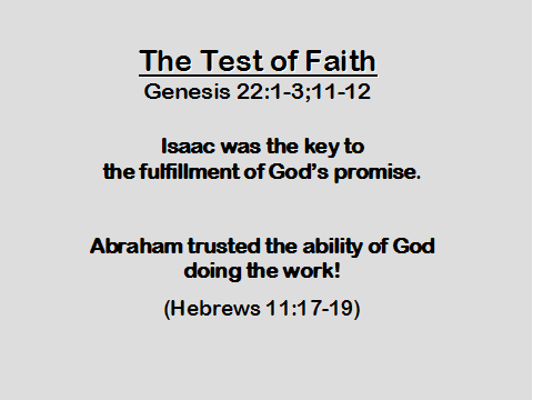 The Test of Faith