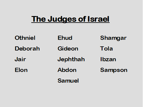 The Judges of Israel 