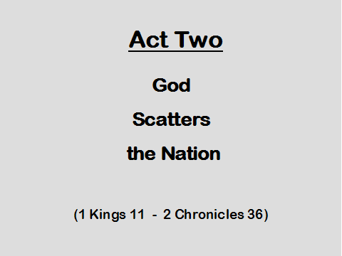 Act Two God Scatters the Nation