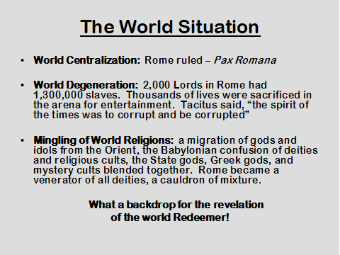 The World Situation