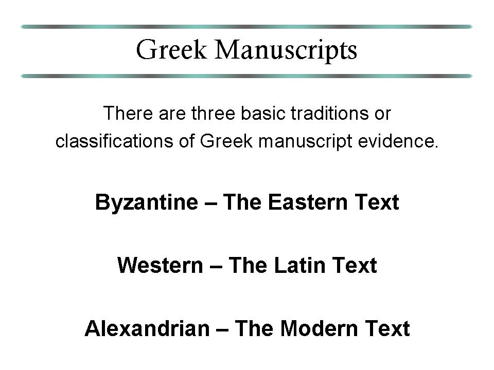 Greek Manuscripts